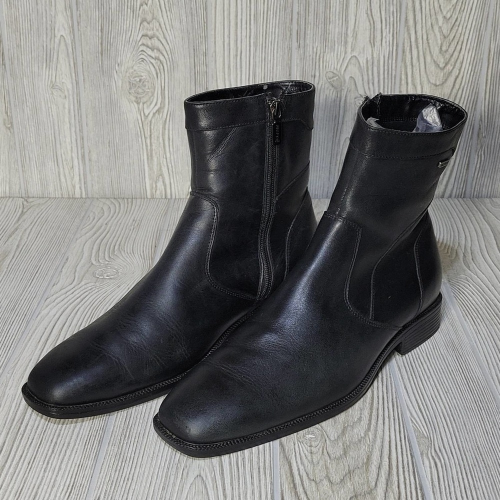 Blondo Leather Black Waterproof Boots, Men's 11.5 - Picture 12 of 16